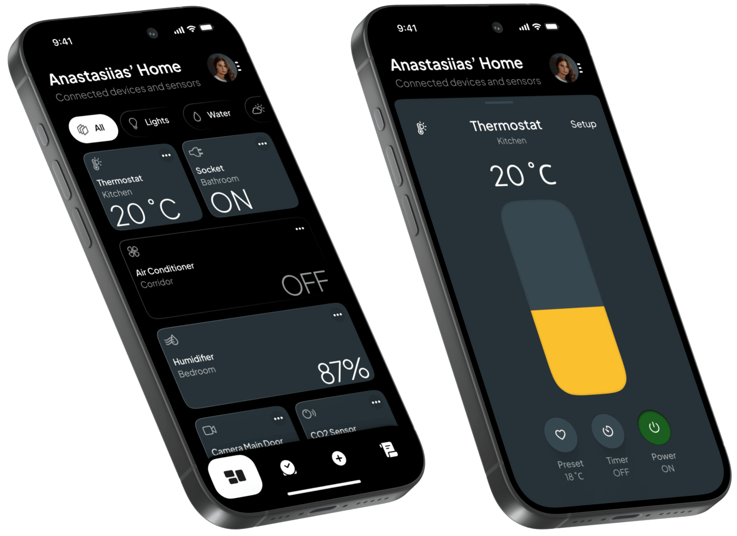 Concept for a smart home management app