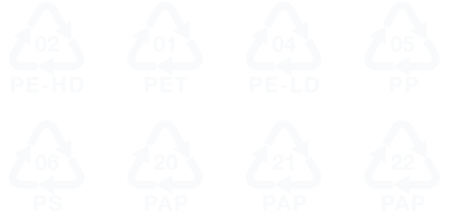 Recycling icons set
