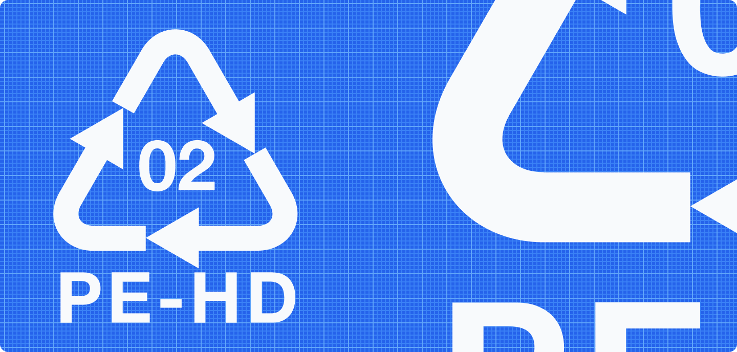 Improved recycling code icons