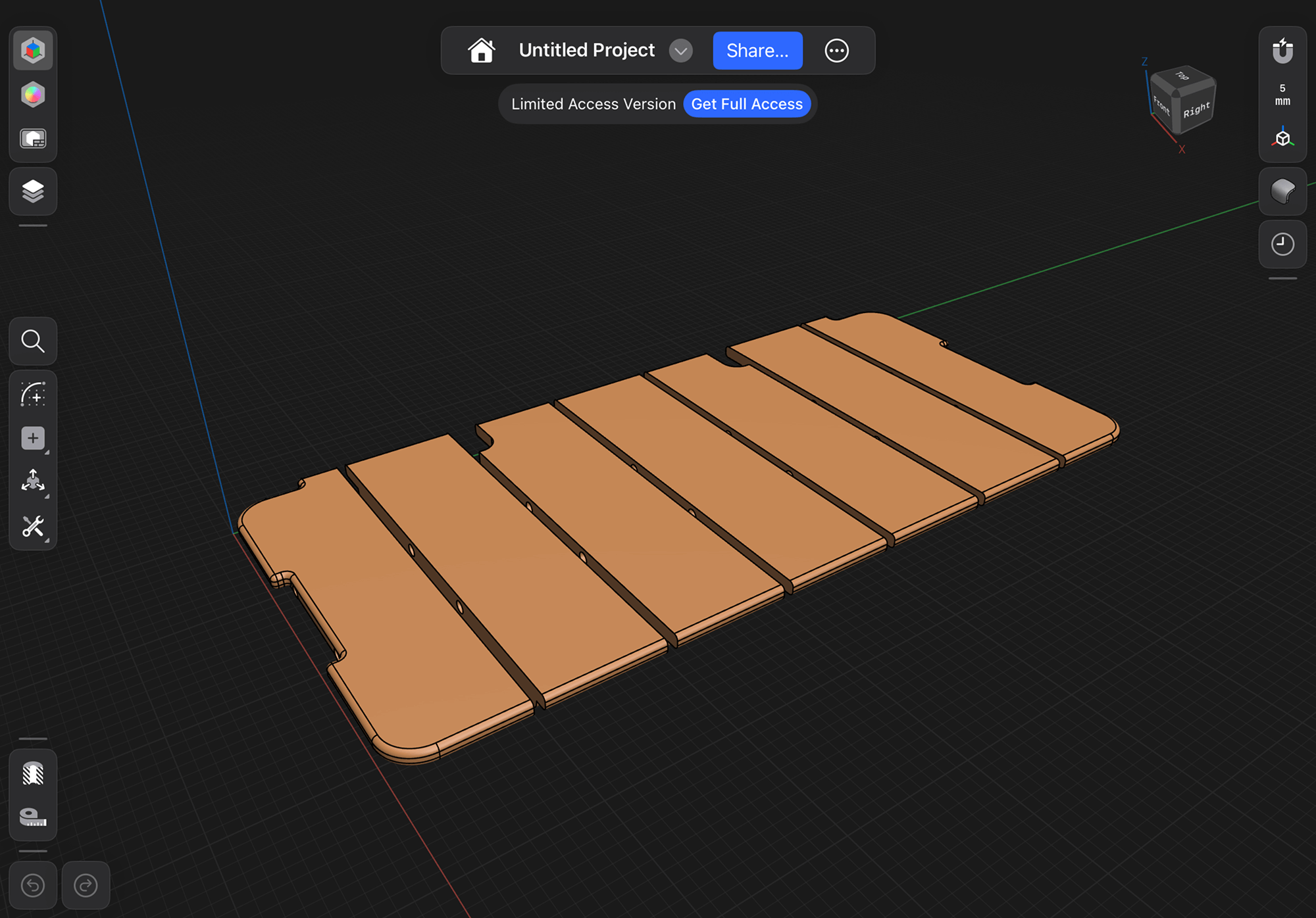 Проєкт в Shapr3D
